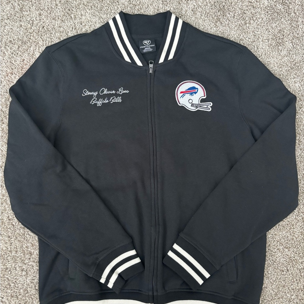 NFL Buffalo Bills Black Varsity Jacket Stoney Clover